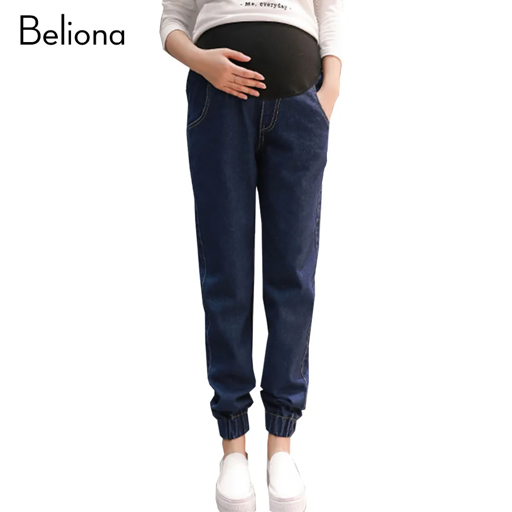 

Spring New Maternity Jeans for Pregnant Women High Waist Harem Pants for Pregnancy Plus Size Maternity Clothes Premama
