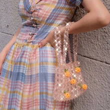 Женские сумки ручной работы с жемчужинами женская дизайнерская сумка через плечо сумка для телефона женская сумочка клатч