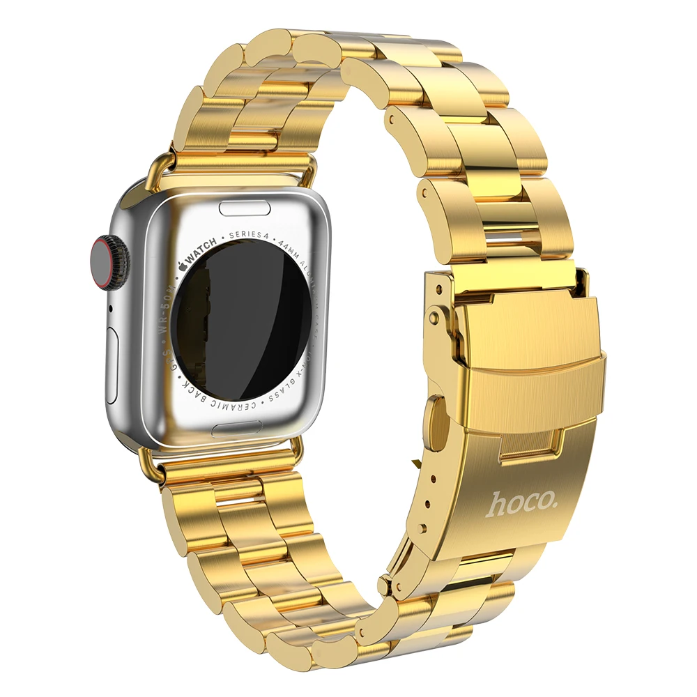 Ремешок HOCO из нержавеющей стали для Apple Watch iWatch Series 1 2 3 4 5 металлический браслет