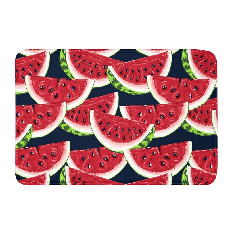 

Home Decor Door Mat Watermelon 3D Printing Bath Mat Soft Non Slip Washable Kitchen Bedroom Floor Doormats Rug Stair Carpets New