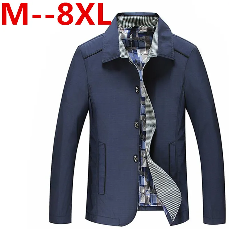 10XL 8XL 6xl 2017 Мужской Куртки тонкий Демисезонный Пальто для будущих мам качество