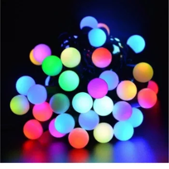 

5M LED Ball String Lights RGB changing Patio Lights Christmas Light Lighting for Wedding Home Garden Lawn Party Decor EU plug