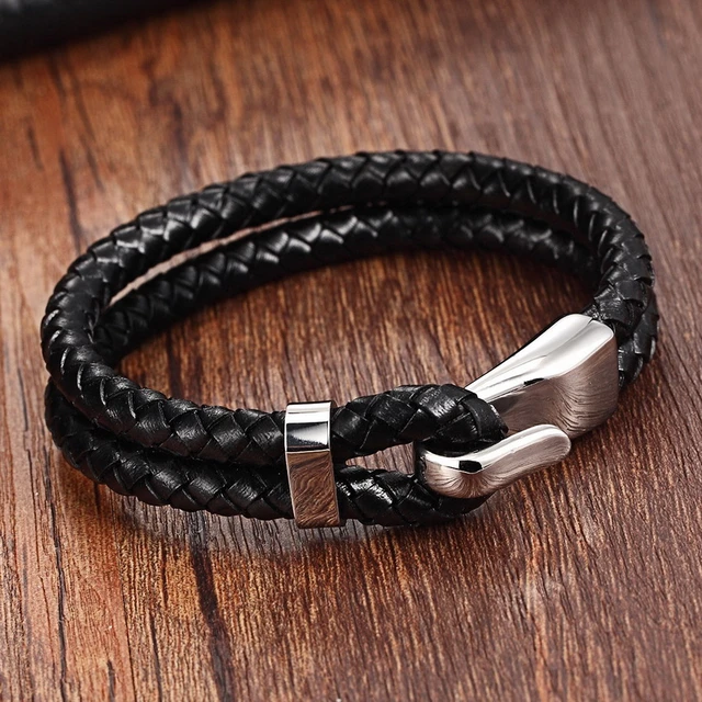 Female leather bracelet online