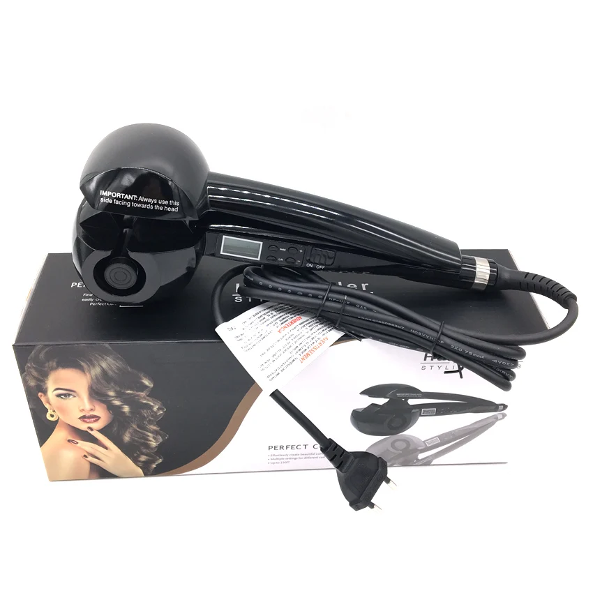 Щипцы для завивки волос титановые автоматические с ЖК дисплеем|tool wave|professional hair