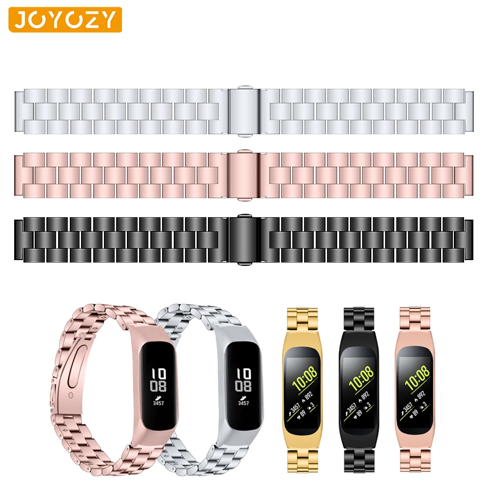 

Joyozy new fashion Width Stainless Steel Band for Samsung Galaxy fit -e SM-R375 Watch Strap Metal Wristband For smasung fit-e