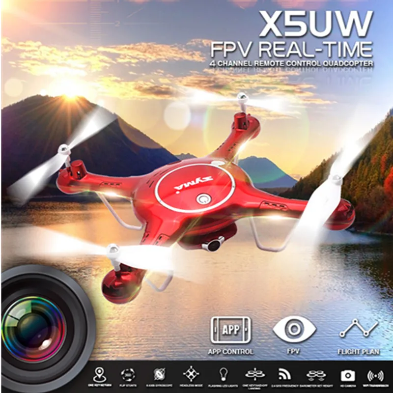 SYMA Newest X5UW Somatosensory Control UAV font b Drone b font with Wifi Camera 720P WIFI