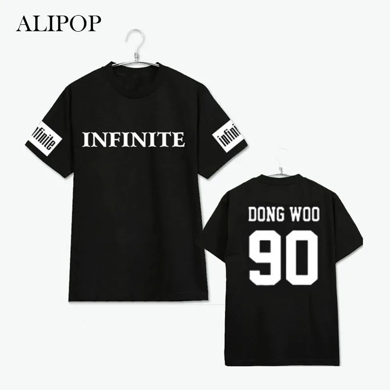 Youpop KPOP INFINITE H F Toheart альбом рубашки K-POP 2016 Повседневная хлопковая футболка с