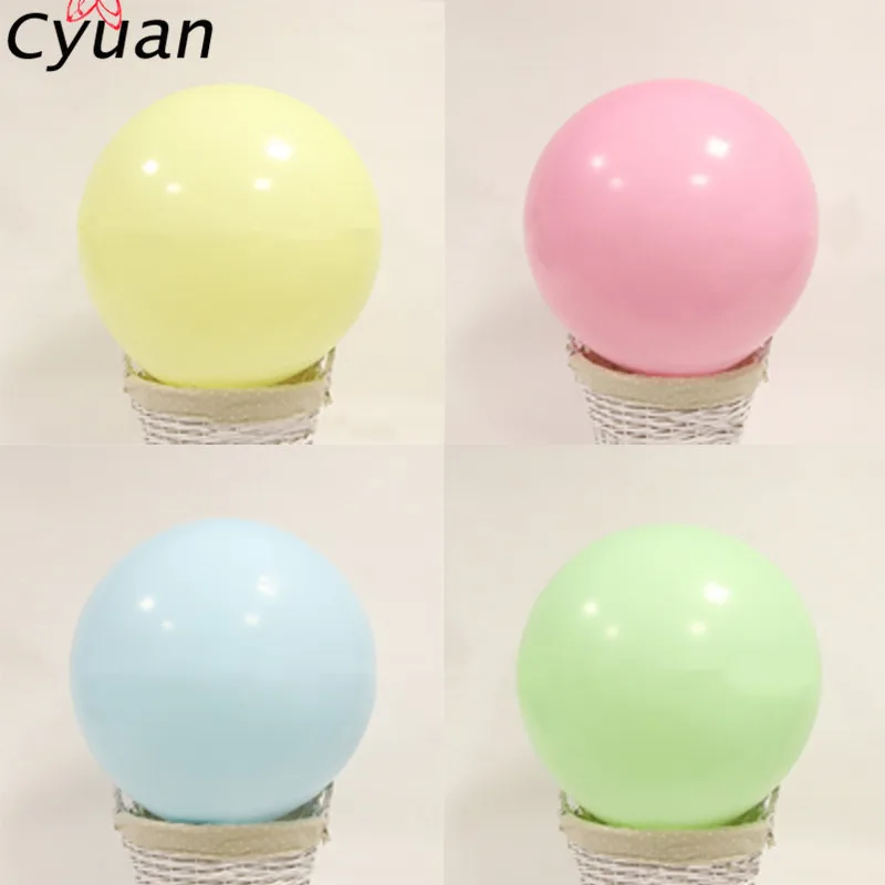 

Cyuan 12/36inch Wedding Decoration Macaron Pastel Latex Balloons Birthday Party Favors Air Balloon Baby Shower Party Inflatable