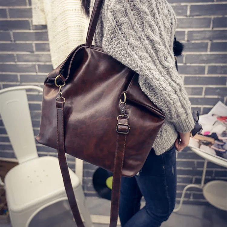 

Women PU Leather Handbag Fashion Casual Style Big Tote Bag High Quality Female Large Shoulder Bags High Capacity
