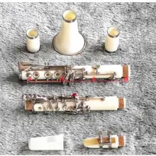 Высококачественный ABS цветной кларнет Bb белый+ чехол