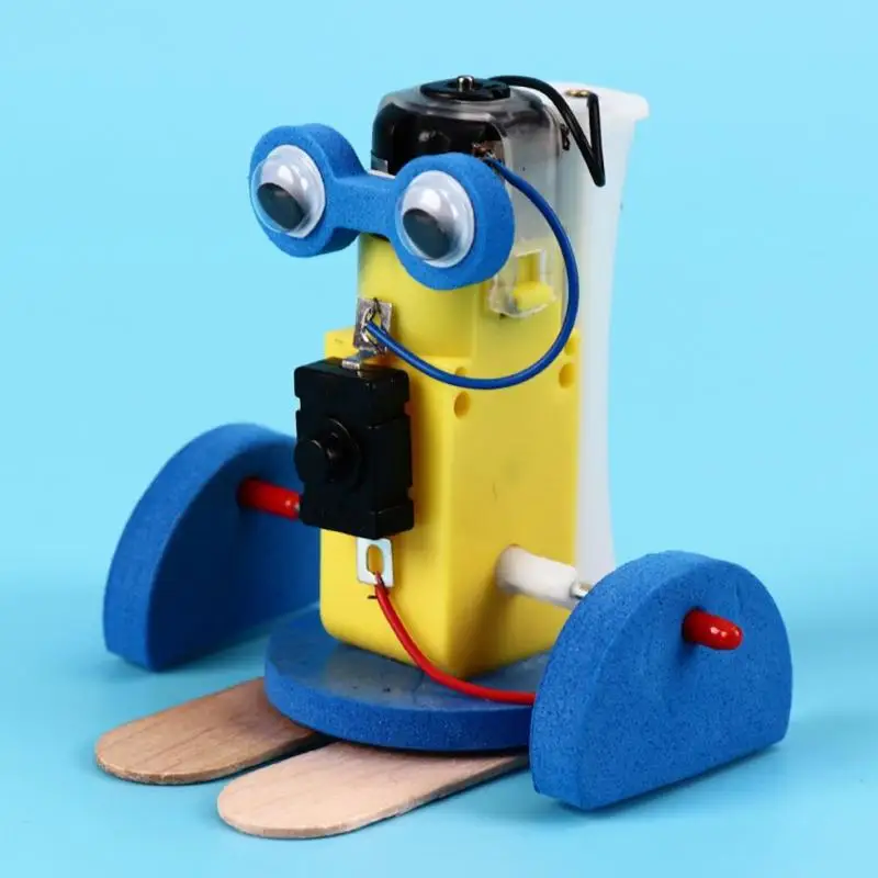 DIY робот игрушка технологические материалы для изготовления модели милый робот игрушки для ползунков развивающий подарок для детей