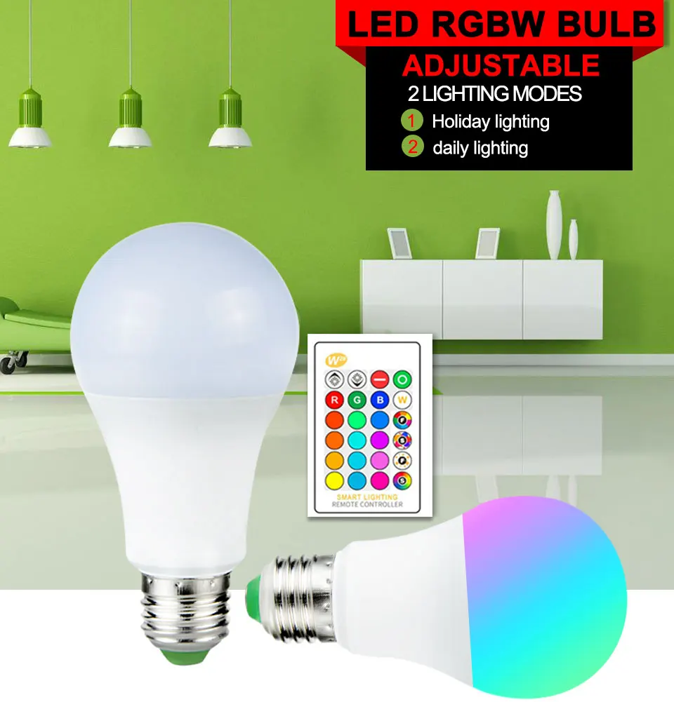 5W 10W 15W RGB Led Light Blubs (1)