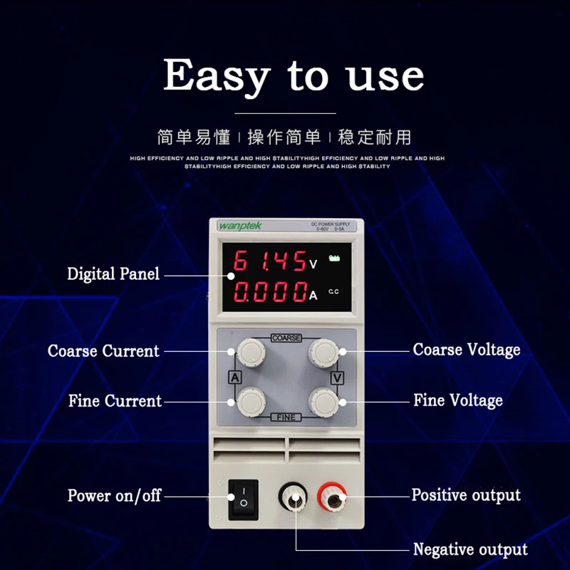 Lab 30V 3A 4 Digits Digital Dispaly Laboratory Power Supply Switching Power Supplies Adjustable Source Unit input for 220V 110V