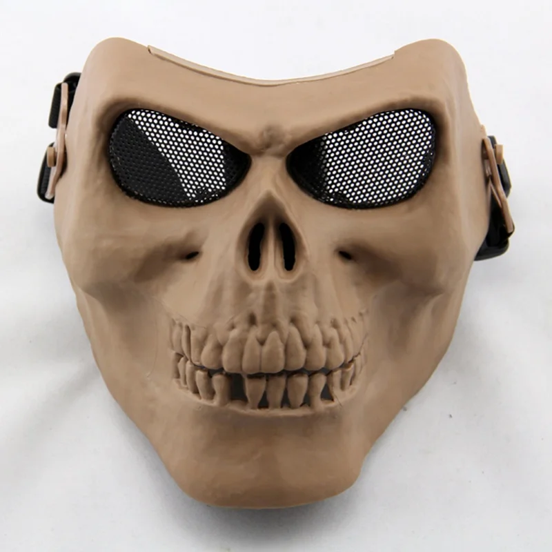 

Tactical Paintball Airsoft Cool Skull Full Face Mask Military Skeleton Ghost Protective Mask Wargame Hunting Halloween Party