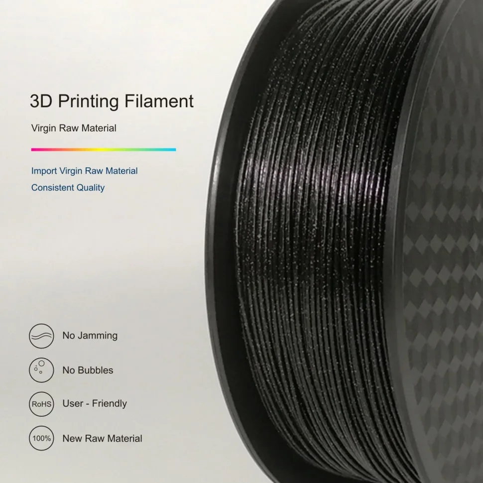 TOPZEAL 3D-принтеры блестящие PLA Синтетическая нить 1кг(2.2lbs) 1,75 мм+/-0,03 мм, блестящие Сияющие цвет: черный, Синий Розовый золотого, серебряного цвета Цвет