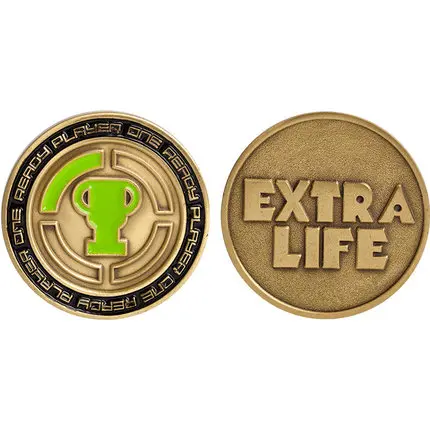 

Ready Player One Moive Ready Player One Extra Life Coin Cosplay Prop