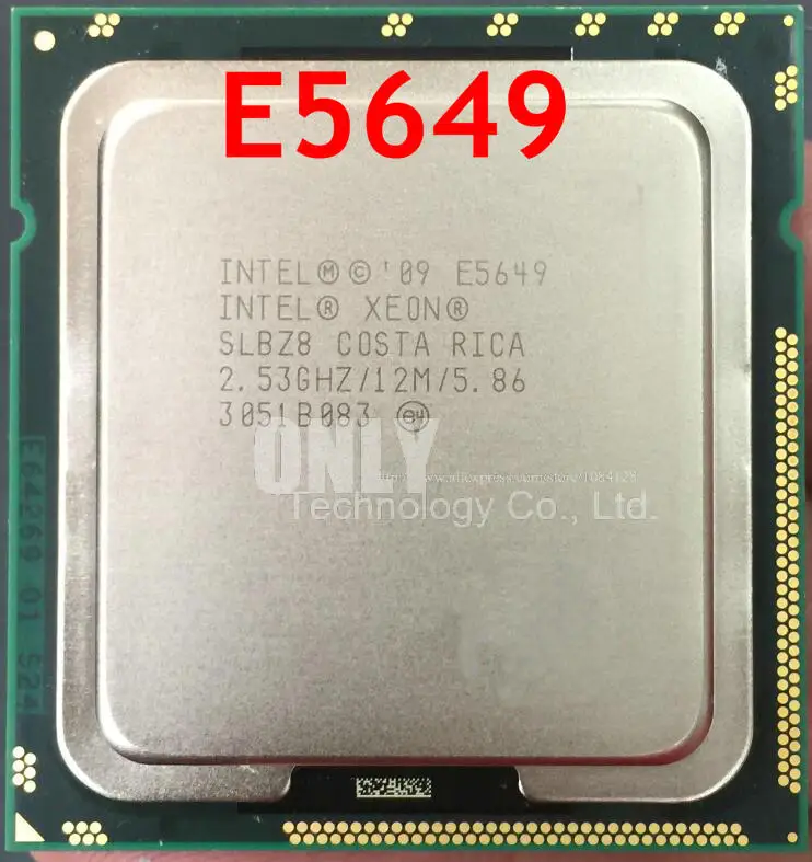 E5649 633785-B21 2 53 ГГц 6 ядер Кэш-память L2 1 5 МБ кэш L3 12 5.86GT/s 32 нм 80 Вт Разъем B бесплатная