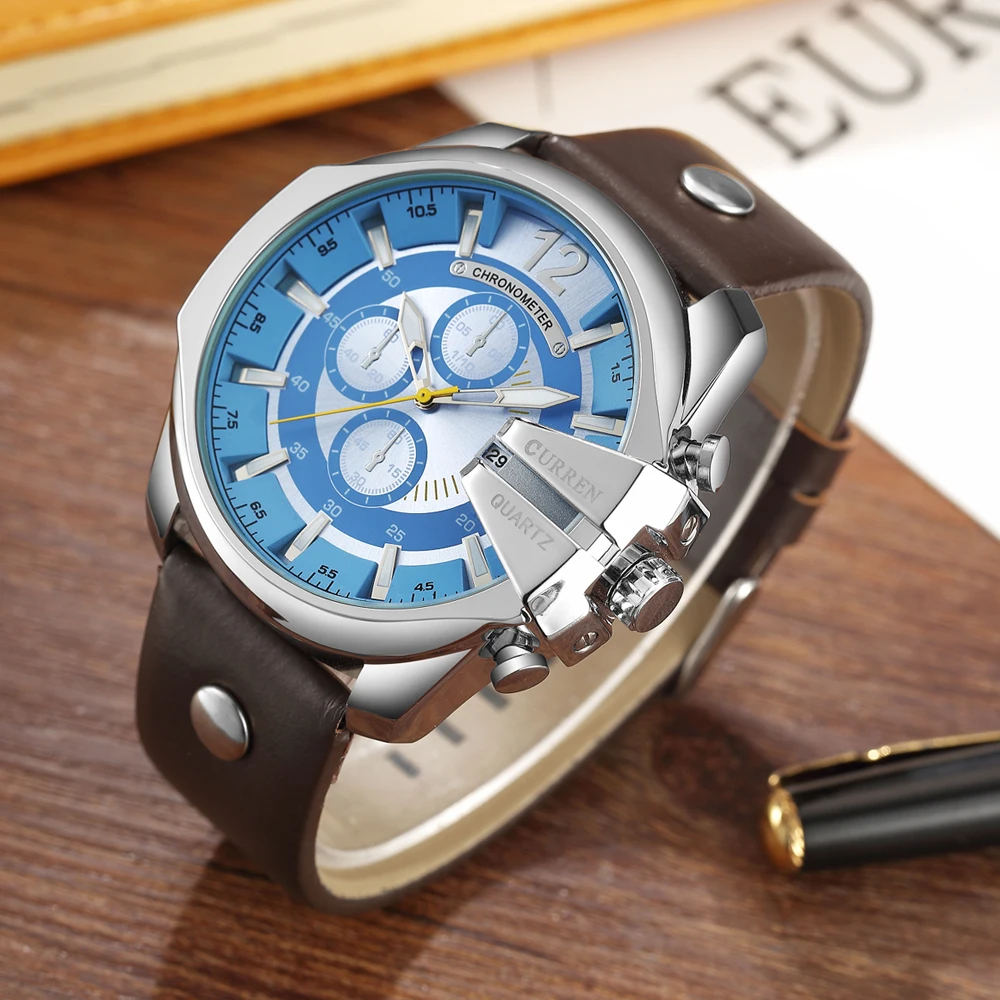 Relogio Masculino CURREN золотые мужские часы 8176 Топ люксовый бренд часы мужские Кварцевые Золотые часы мужские наручные часы Прямая поставка