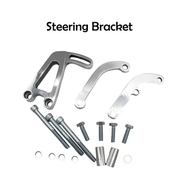 

For Lwp Chevy Sbc Small Block 262-400 Polished Aluminum Power Steering Bracket SI-AT25012 OEM SDD-ABKRC4302D T-6061 Billet 8Z