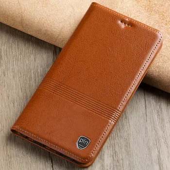 

Top Genuine Leather Case For Nokia Lumia 920 N920 Flip Stand Micro Magnetic High Quality Luxury Cowhide Phone Cover + Free Gift