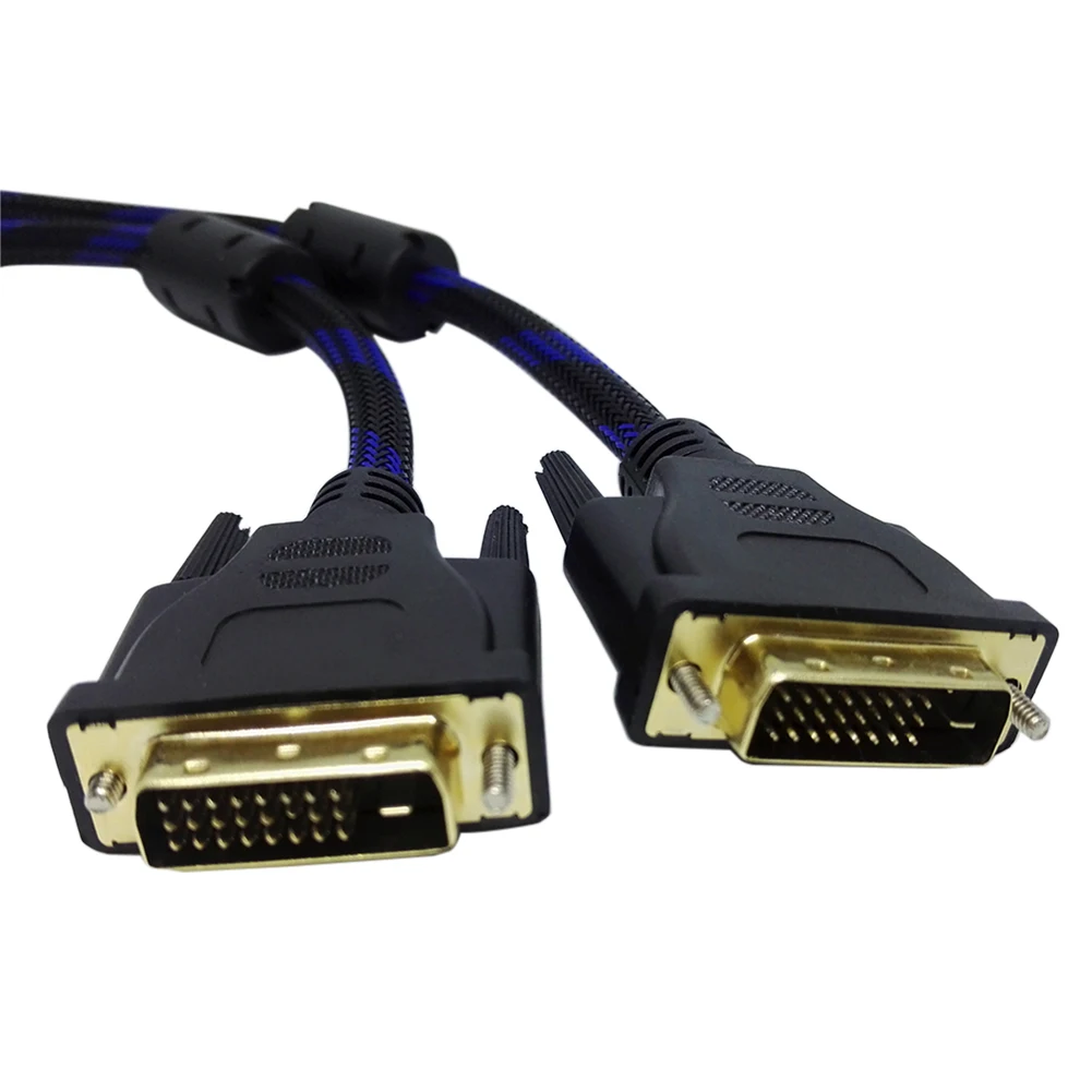 2 м Высокое скорость DVI кабель 1080 p позолоченный штекер для мужчин DVI to DVI 24+ 1 кабель для LCD DVD HDTV xbox