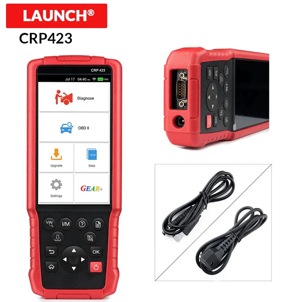 

LAUNCH CRP423 Scanner support Engine/ABS/Airbag/AT OBD 2 CRP 423 X431 OBD2 Auto Code Reader free update diagnostic tool CRP123