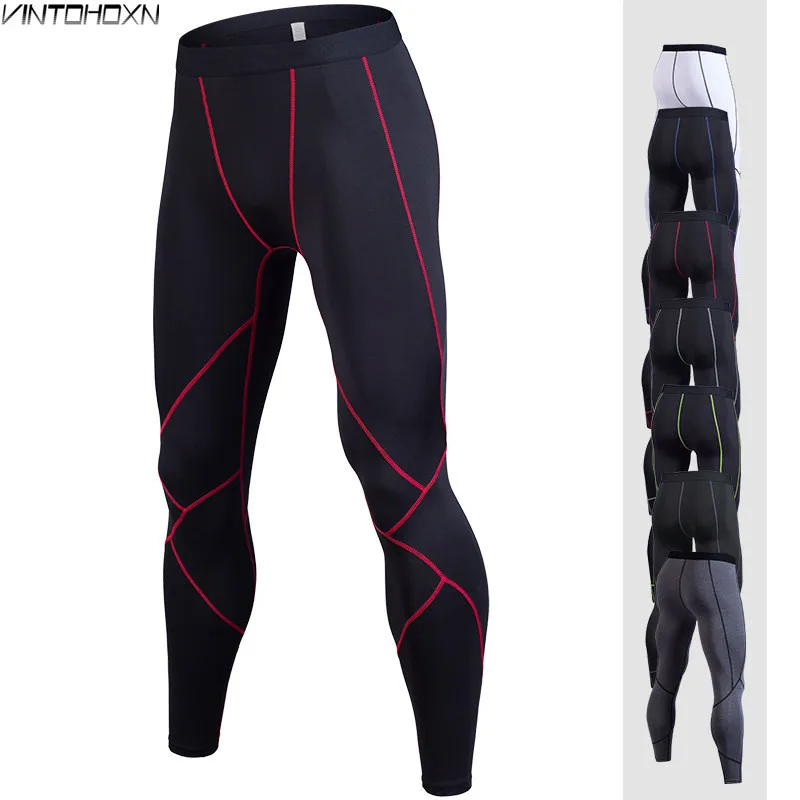 

Men Running Tights Pro Compress Yoga Pants GYM Exercise Fitness Leggings Workout Basketball Exercise Train Sports Clothing 913