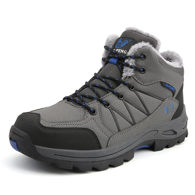 

HUMTTO Waterproof Winter Hiking Boots Men Women Big Size 36-47 Hiking Shoes Outdoor Non Slip Wear Resistant Climbing Ankle Boots