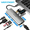 Prévention Thunderbolt 3 Dock USB Hub Type C vers HDMI USB3.0 RJ45 adaptateur pour MacBook Samsung Dex S8/S9 Huawei P30 Pro usb c adaptateur ► Photo 1/6