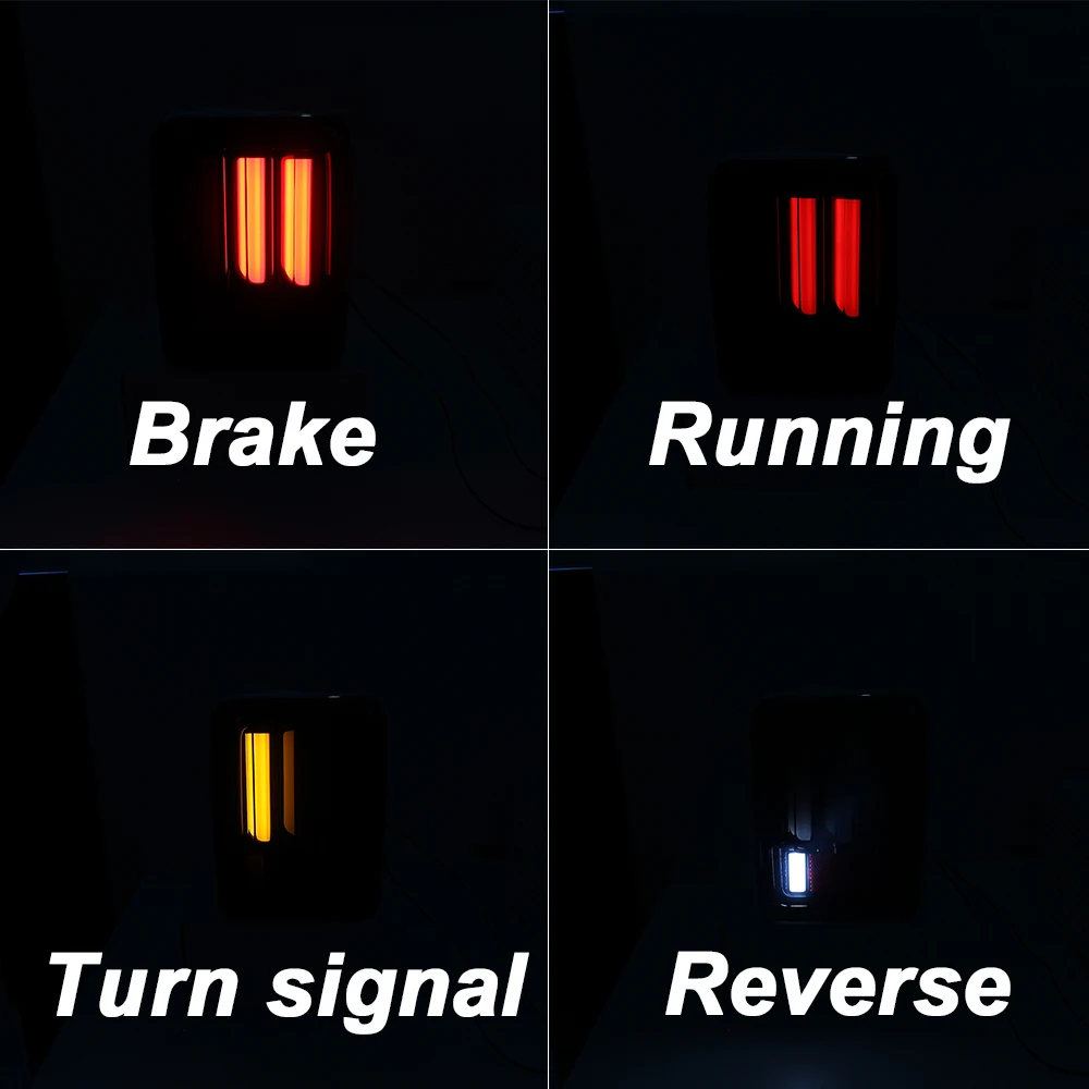 2X светодиодный задний фонарь, новейший задний фонарь, задний фонарь, задний тормозной сигнал, задний фонарь, светодиодный фонарь в европейском стиле для Jeep Wrangler JK 07UP