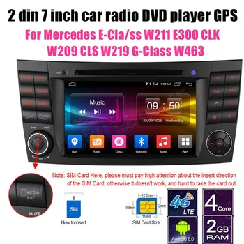 

2 din Android 6.0 Car DVD player GPS For BENZ E-Class W211 E300 CLK W209 CLS W219 G-Class W463 stereo