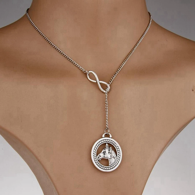 

Hot Antique Silver Greyhound Charm Amulet Pendant Clavicle Short Necklace Jewelry Findings Friendship Gift H083