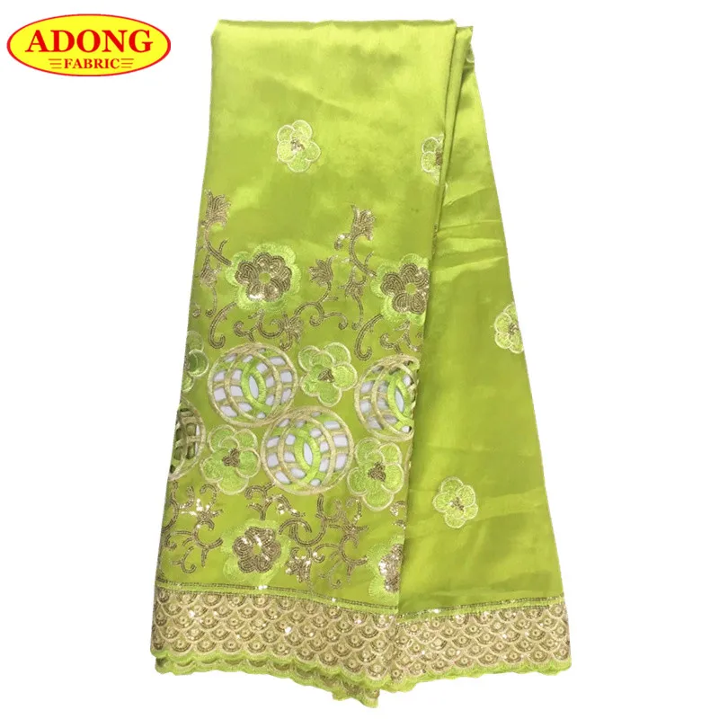

Cheapest Price! African George Fabric With Sequins, Embroidery Indian George Wrapper Fabric Super Quality For Woman Dress 2018