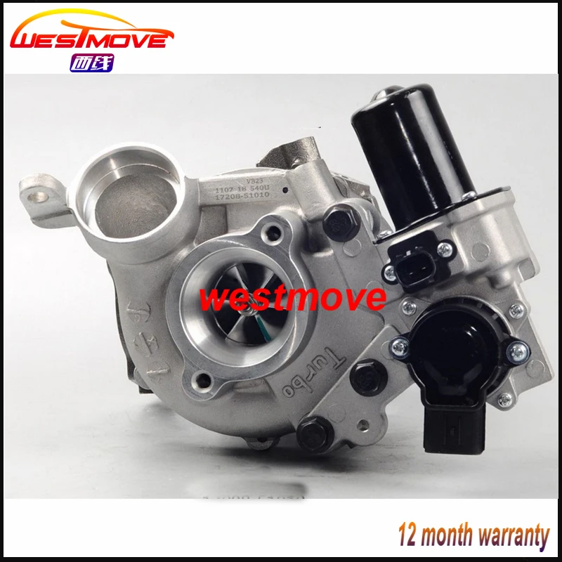 Двойной турбо RHV4 17208-51010 17208-51011 VB23 VB37 Турбокомпрессор для Toyota 200 серии Land cruiser C-Rail 508F
