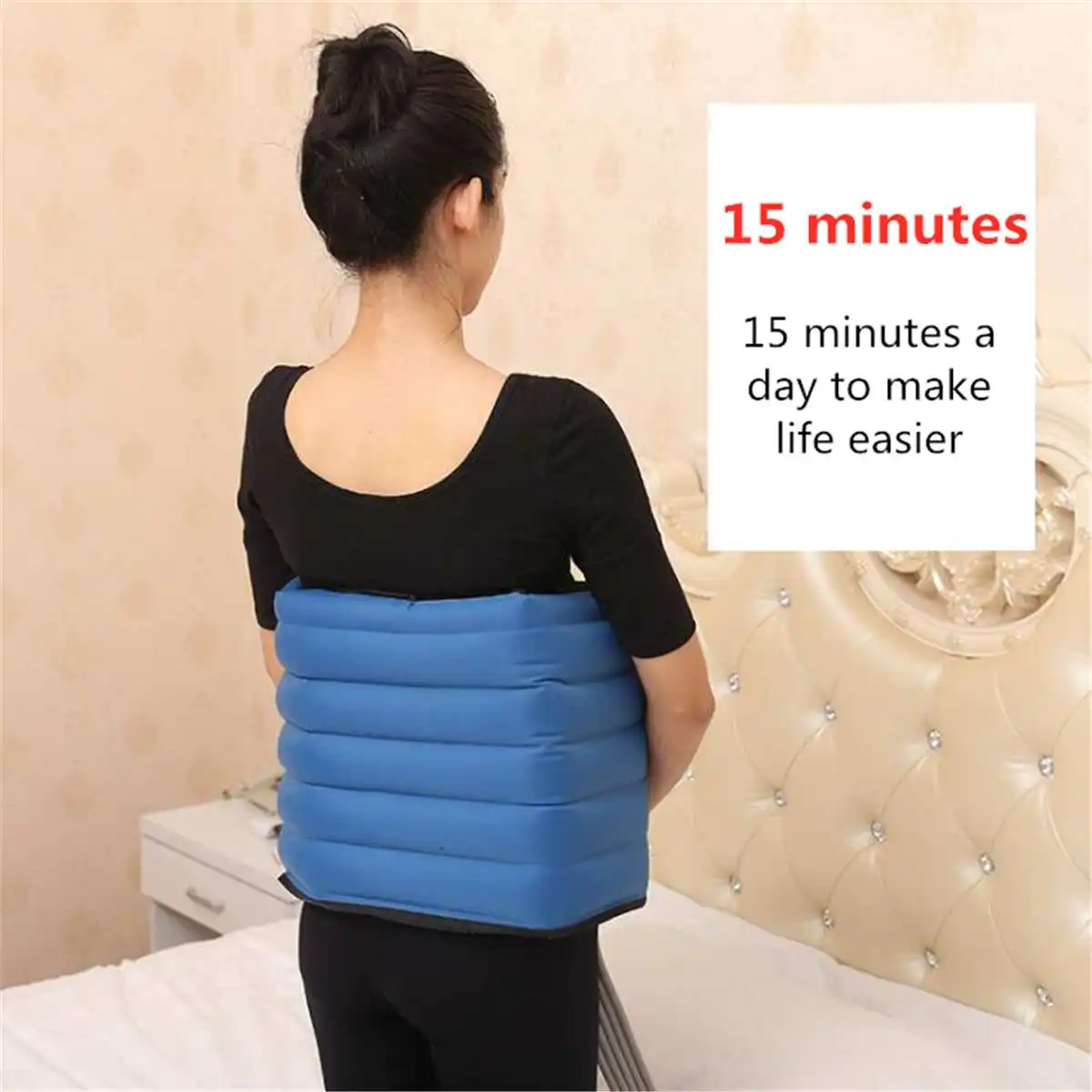 Günstige 6 Luftkammern Bein Compression Massager Vibration Infrarot Therapie Arm Taille Pneumatische Air Wraps Entspannen Schmerzen Relief Massagegeräte