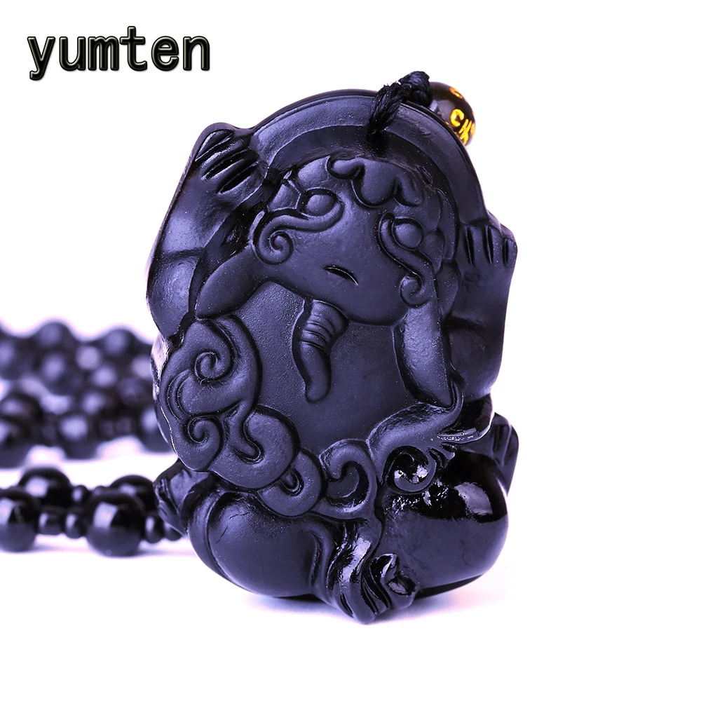 Yumten Obsidian Храбрый войска кулон религиозных Национальный Орна Для мужчин t