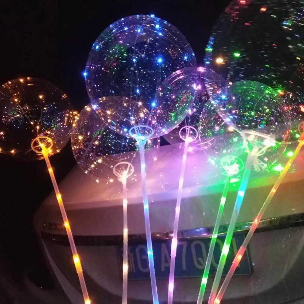 Светящиеся Светодиодные воздушные шары Красочные прозрачные круглые воздушные шары светится в темноте игрушки подарок