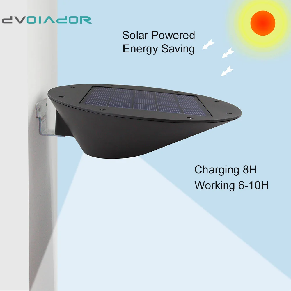 

DVOLADOR Solar Light Bright Solar Powered Security Lights with Motion Sensor Wireless Waterproof Wall Light for Diveway Patio