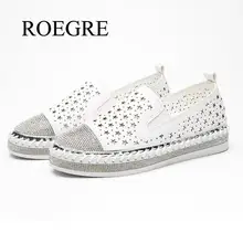 Брендовые дизайнерские маленькие белые туфли с кисточками; женские лоферы с кристаллами и заклепками; эспадрильи ручной работы; женская обувь на платформе; европейские размеры 34-43