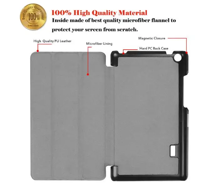 Для huawei MediaPad T3 7 0 Wifi BG2 W09 чехол откидная крышка для дюймов планшет 3 раза подставка
