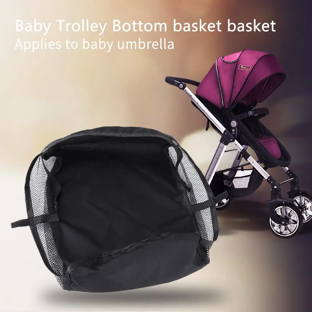

Baby Stroller Basket Organizer Storage Bag Portable Pram Newborn Baby Care Stroller Basket Infant Stroller Accessories