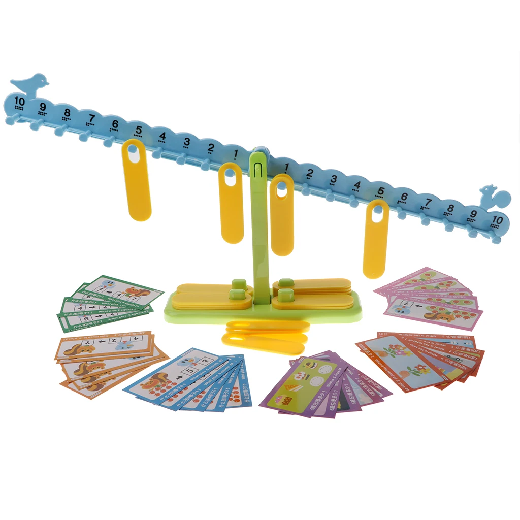Children Preschool Balance Scale Balance Game Math Learning Toy Gift