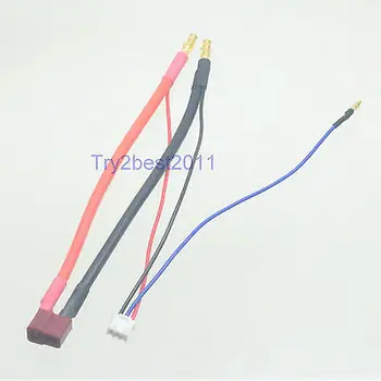 

2S Charge/Balance Adapter T plug Deans Ultra Plug to 4mm Bullet Connector