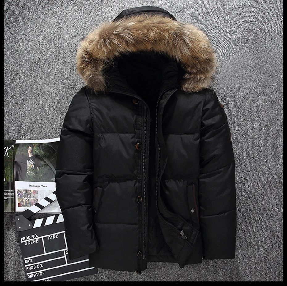 Holyrising doudoune hiver homme, мужское зимнее пальто, abrigos para hombre, мужская верхняя одежда с капюшоном и меховым воротником, пуховики 18538-5