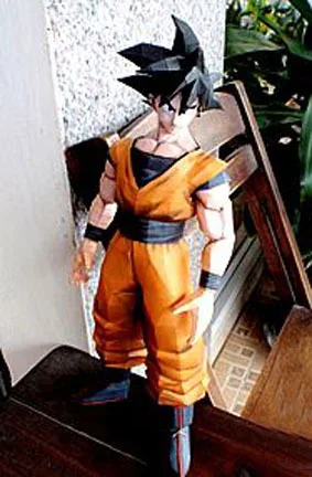 

Paper Model Anime Dragon Ball Goku 3D puzzle DIY paper model Completed 30cm High Educational Toy