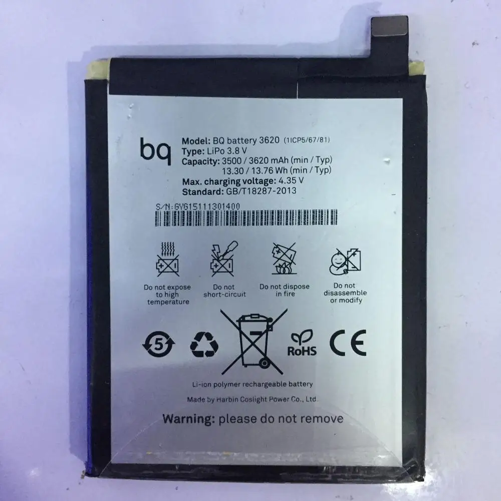 

3620mAh BQ battery 3620 For BQ Aquaris M5.5/3620 Battery