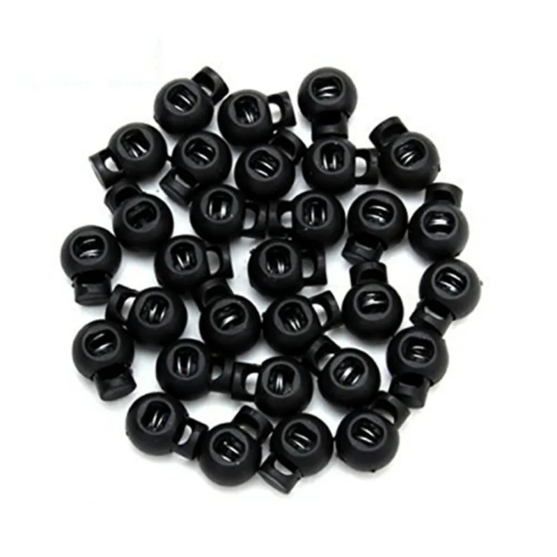 

Best 100 Piece Cord Stopper DIY Black Plastic Connector Cord Lock Stopper Switch Cover