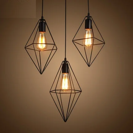 

Retro Loft Style Pendant Light Fixtures Edison Vintage Industrial Lighting For Indoor Dining Room RH Metal Hanging Lamp