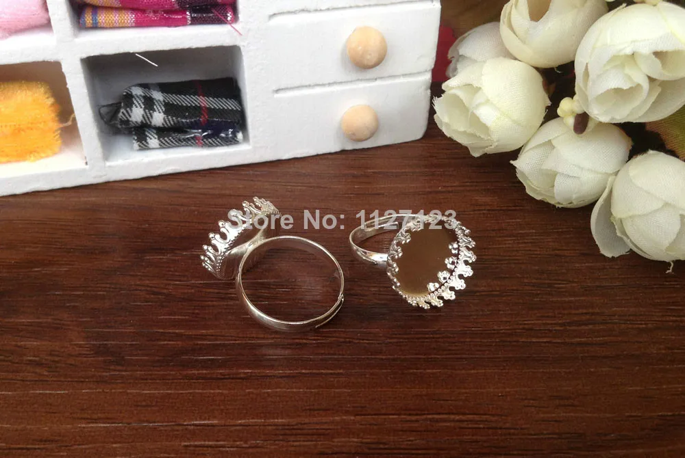 

Free ship!!150piece 15mm gold plated adjustable crown ring base,ring blank