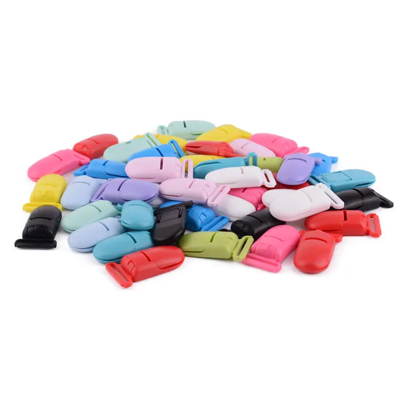 

10pcs Plastic Baby Pacifier Clips Transparent Pacifier Clips Soother Holder for Baby Pacifier Nipples Holder Round Clamp